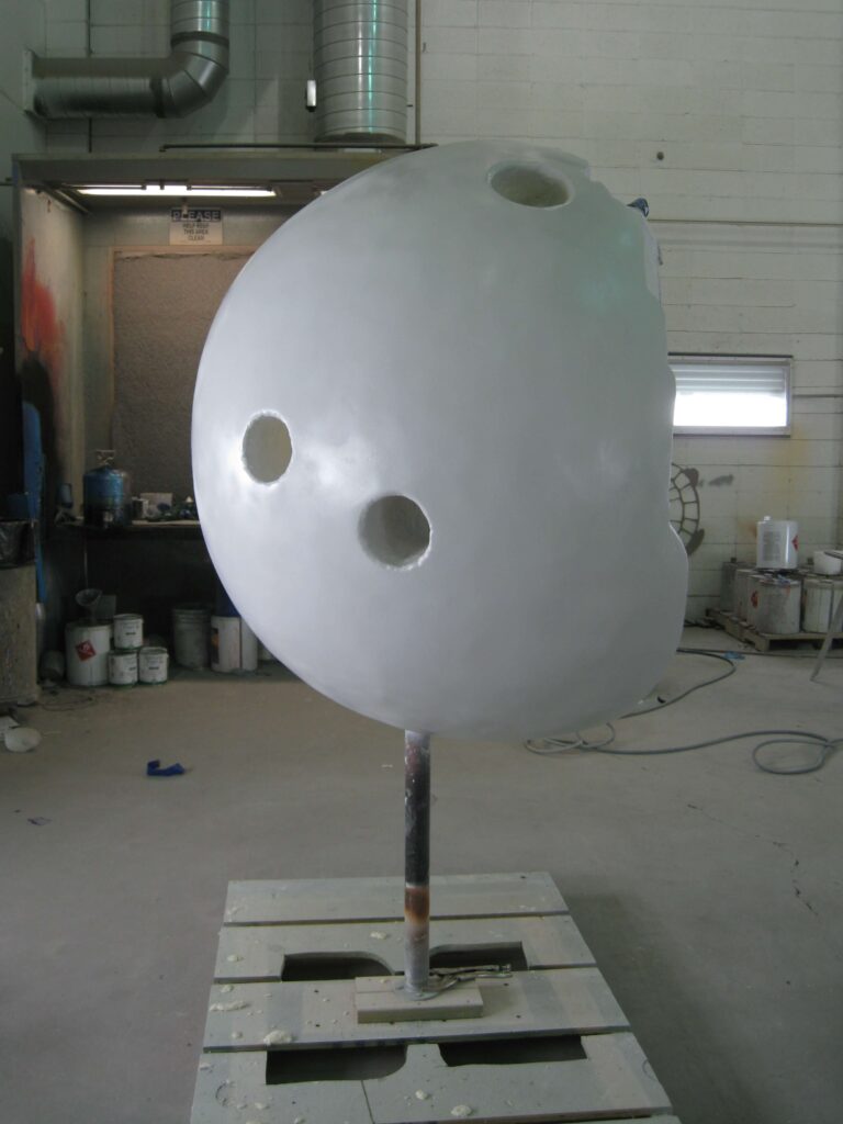 paul's big red ball in progress