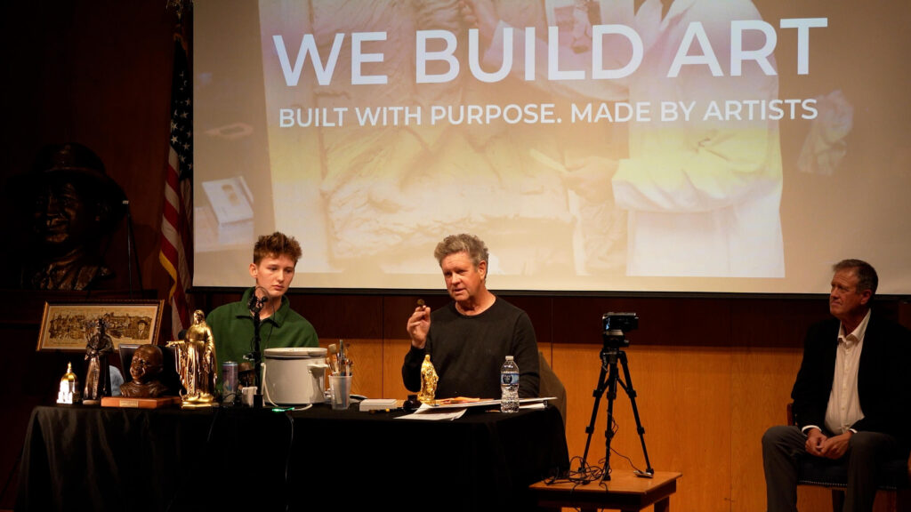 Knute Rockne History Museum South Bend — monumental bronze sculpture by Kamish Studios